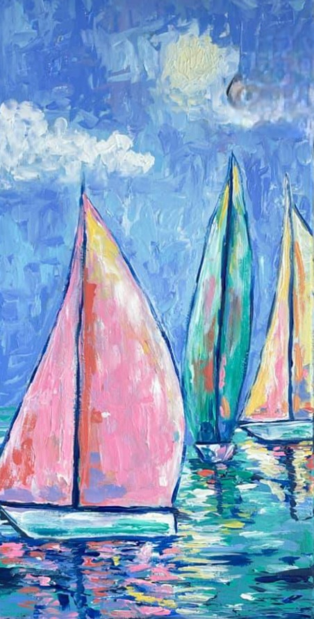 Canvas Painting Class: Sailboats