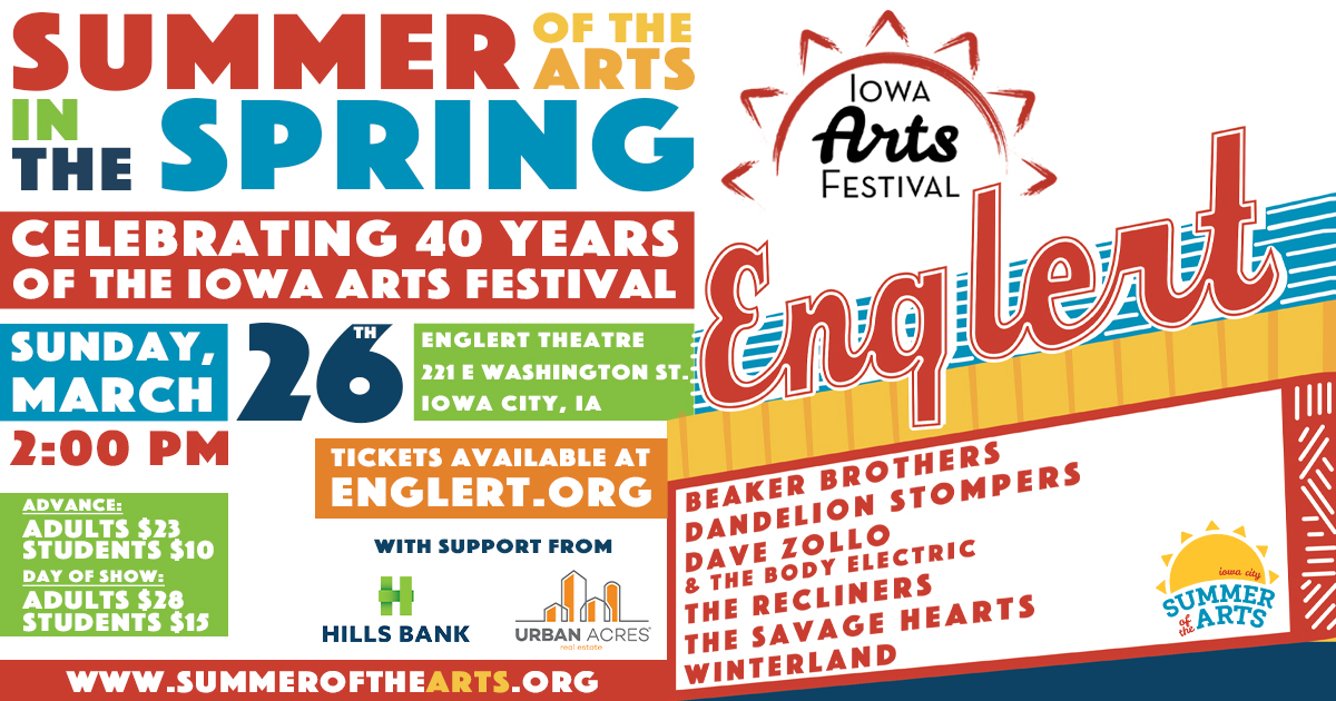 Summer of the Arts in the Spring Think Iowa City