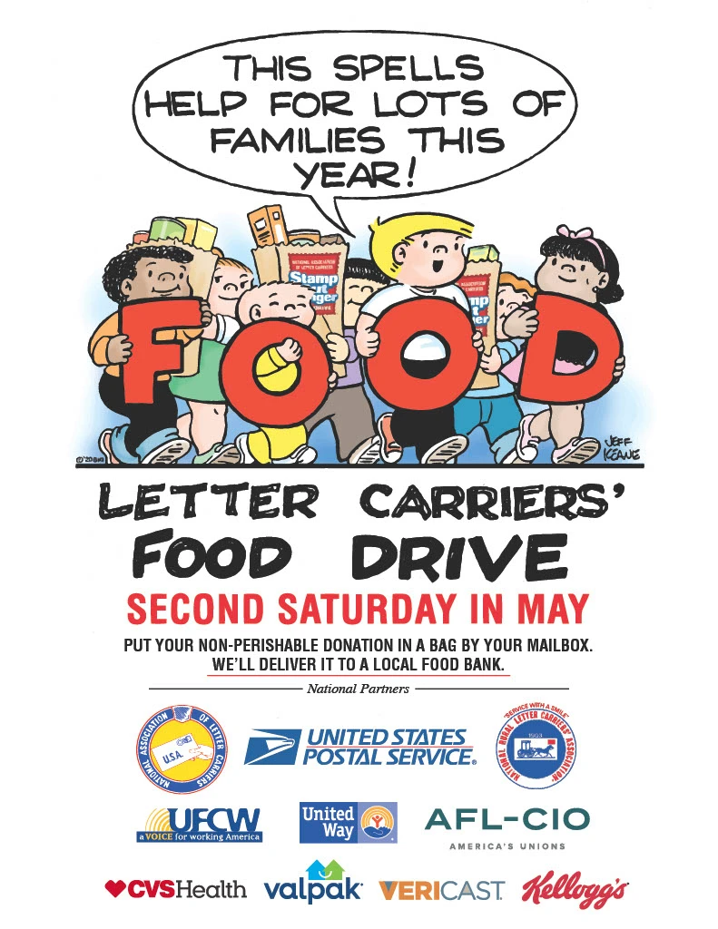 National Association of Letter Carrier’s Stamp Out Hunger Food Drive