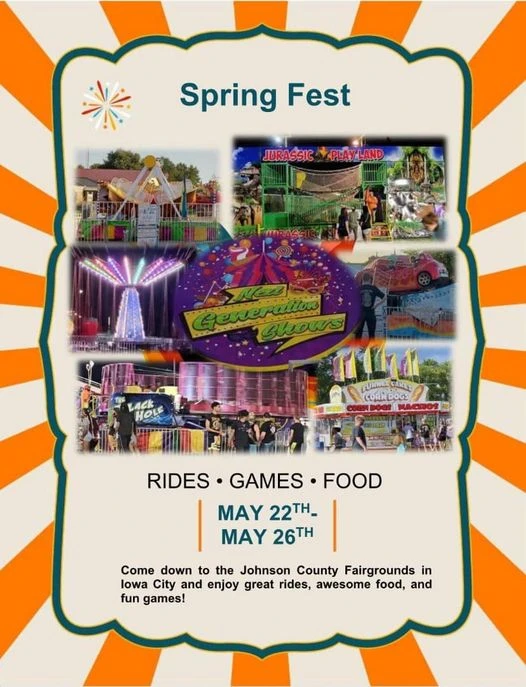 Spring Fest – Rides, Games & Food at the Johnson County Fairgrounds!